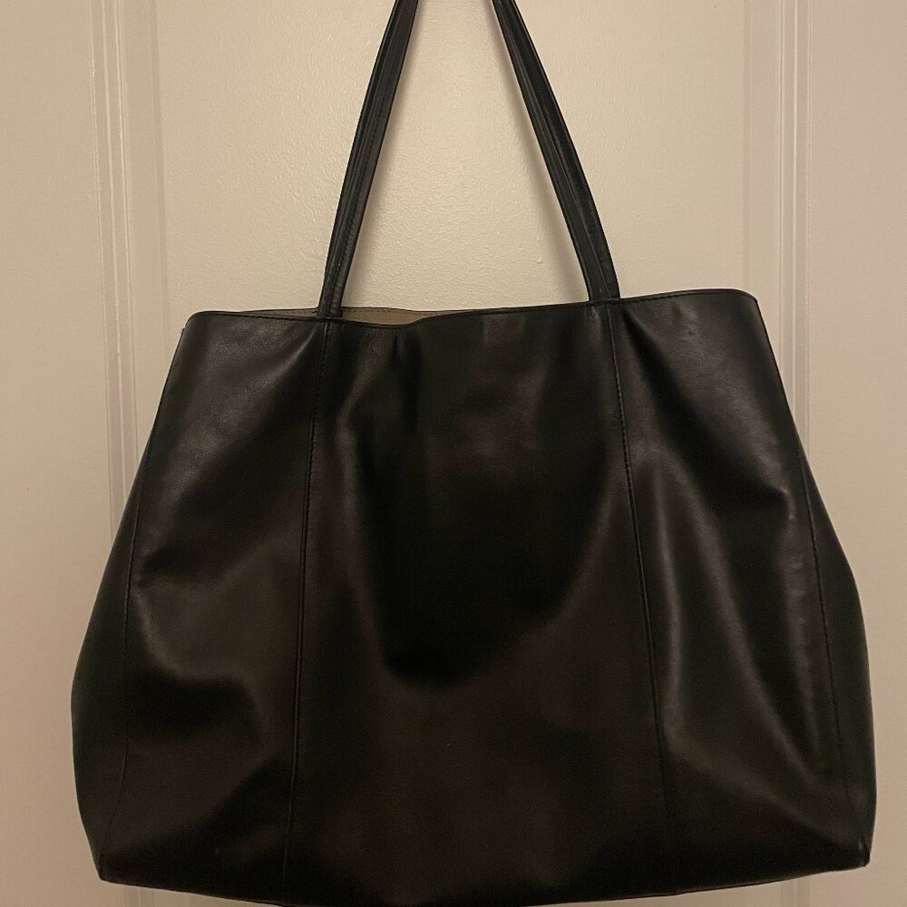 Italic large leather tote